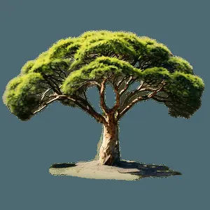 Majestic Acacia Tree Landscape PNG 06132024