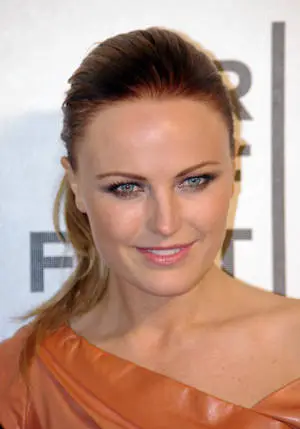 Malin Akerman Brown Off Shoulder Top