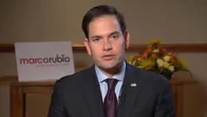 Marco Rubio In A Black Suit