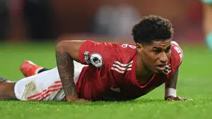 Marcus Rashford On The Ground
