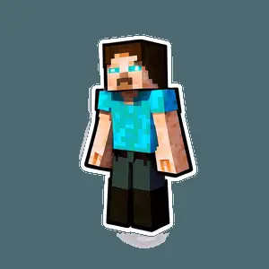 Minecraft Herobrine PNG qsw