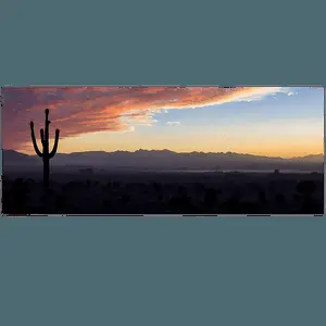Misty Desert Sunrise PNG 43