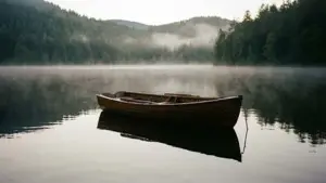 Misty Lake Boat