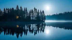 Moonlit Lake Serenity	