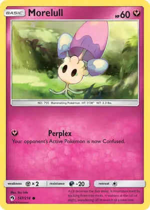 Morelull Pokemon Card Pink