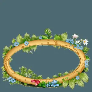 Nature Cute Frame PNG 06262024