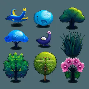 Nature Cute Icons PNG 05262024