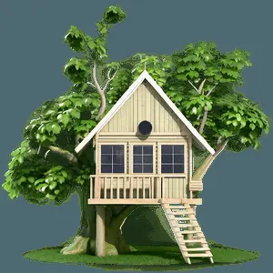Nature-Inspired Tree House PNG 06282024