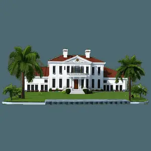 Nature Surrounded Mansion PNG 05242024