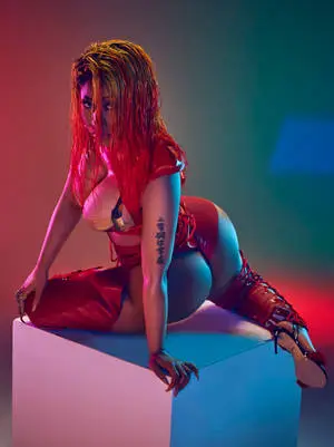 Nicki Minaj HD Red Outfit