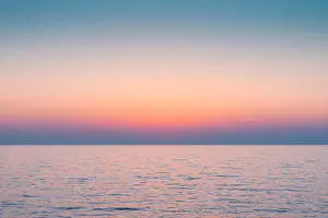 Ocean Meeting The Horizon Sunrise Nature