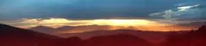 Sunset Mountain View Panoramic Picture