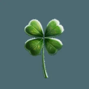 Photorealistic Four Leaf Clover PNG 97