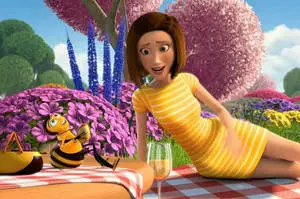 Vanessa and Barry B. Benson Enjoying a Picnic - Bee Movie