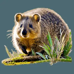 Quokka in Nature PNG nlq70