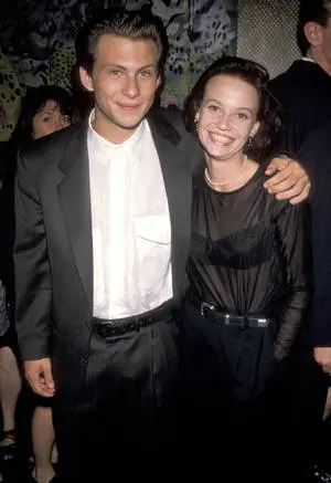 Samantha Mathis With Handsome Guy