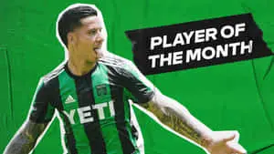 Sebastian Driussi Player Of The Month