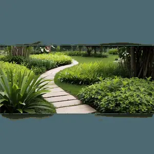 Serene Garden Trail PNG 3