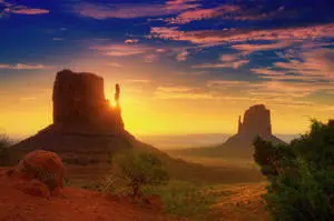 Sunrise At Monument Valley