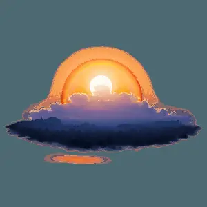 Sunrise Fog PNG 45