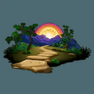 Sunrise Hiking Path PNG 06202024