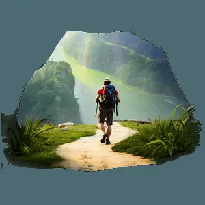 Sunrise Hiking Path PNG 06202024
