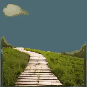 Sunrise Hiking Path PNG nsh10
