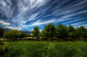 Enjoy a sun-kissed view of the Tuscan landscape