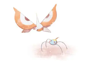 Surskit And Masquerain Drawing