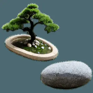 Traditional Japanese Garden PNG 2