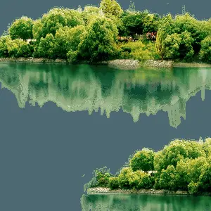 Tranquil_ Lake_ Greenery_ Reflections