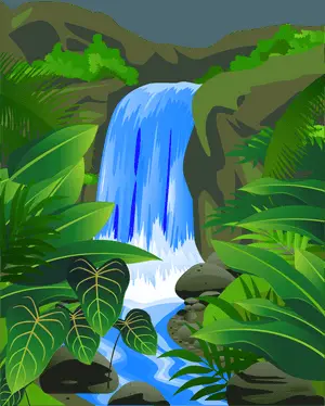 Tropical_ Waterfall_ Serenity