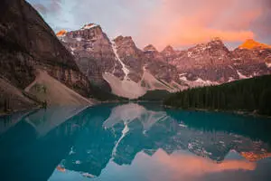 sunrise at banff national park