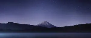 Ultra Wide 4K Dark Purple Starry Sky