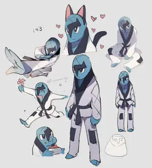 Various Sawk Pokemon