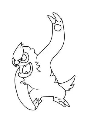 Vigoroth Simple Drawing