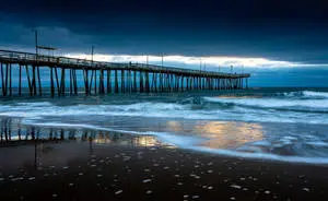 Peaceful Fishing Pier at Virginia Beach Near Chesapeake