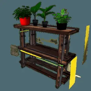 Wall Shelf for Plants PNG 87