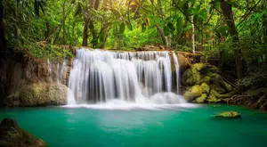 Waterfall HD Thailand's Erawan Falls