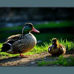 Wild Ducks in Nature PNG 60