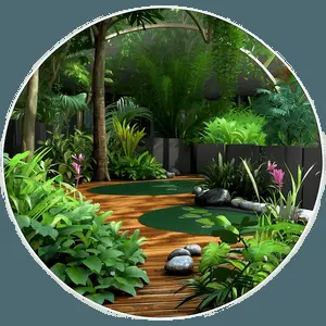Wildlife-Friendly Garden PNG kxv